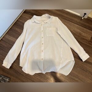 J. Jill Cream Textured button down